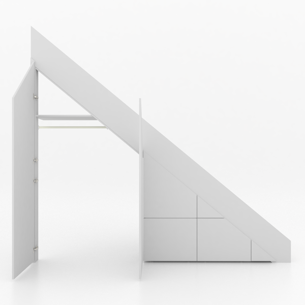 Trapkast Recht met 3 Lade 200-250cm