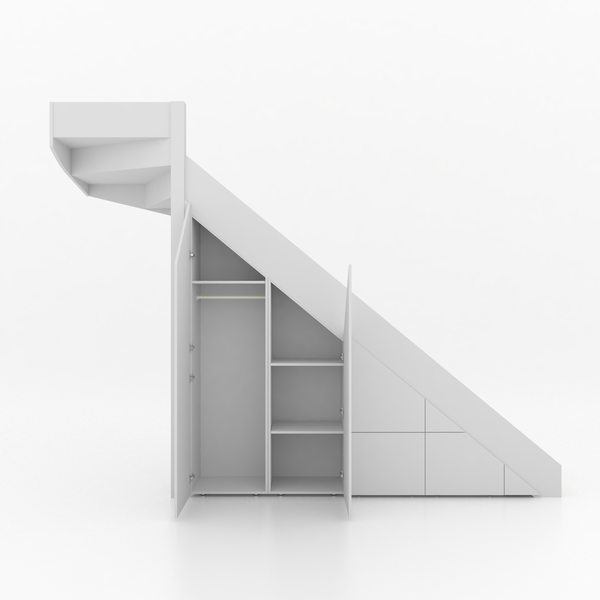 Trapkast Draai boven met 3 Lade 200-250cm