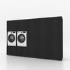 Wasmachinekast 5 delig - 314x205x67cm – Zwart Eiken