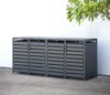 Kastrex Container Conversion Cabinet - For 2 Wheelie Bins - Weatherproof &amp; Maintenance-free - Coated Steel