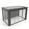 Kastrex Premium Terrasoverkapping Aluminium - Luxe Buitenruimte met Glazen Dak - Gratis Montage – Antraciet