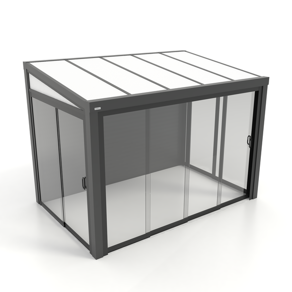 Kastrex Terrasoverkapping Aluminium – Luxe Buitenleven– Gratis Montage - Antraciet