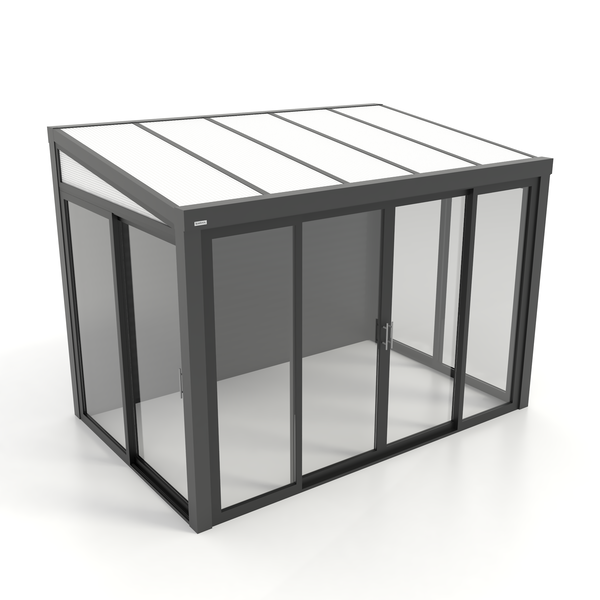 Kastrex Terrasoverkapping Aluminium – Luxe Buitenleven– Gratis Montage - Antraciet