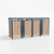 Kastrex Container Conversion Cabinet - For 4 Wheelie Bins - Weatherproof &amp; Maintenance-Free - Coated Steel