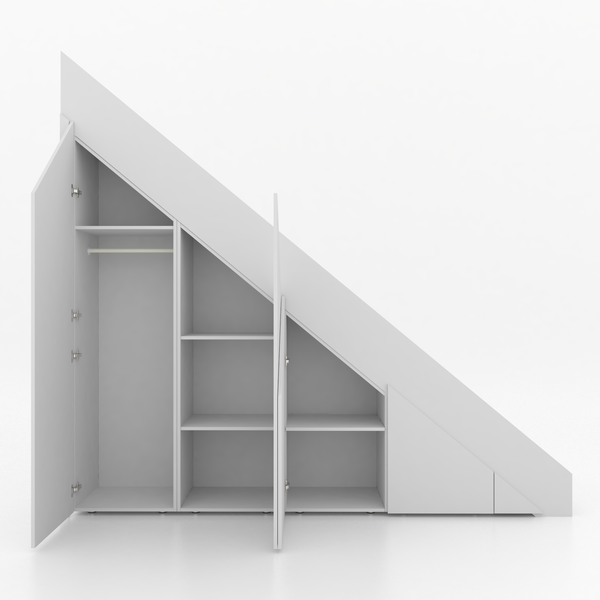 Trapkast Recht met 1 Lade 200-250cm