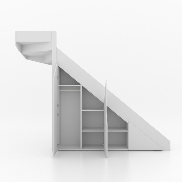 Trapkast Draai boven met 1 Lade 200-250cm