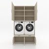 Wasmachinekast 2 delig - 134x240x67cm – Greige