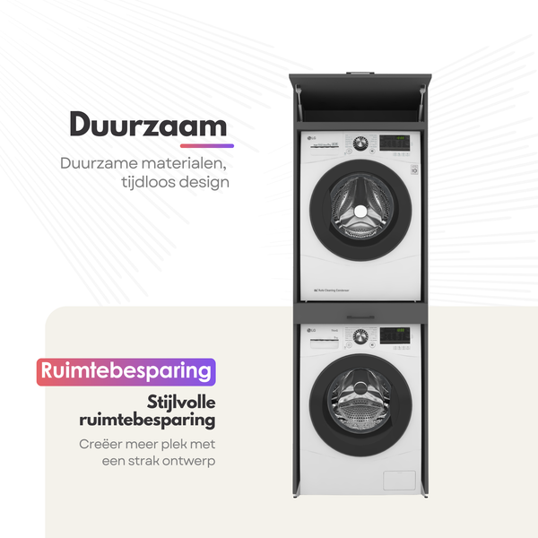 Dryer on washing machine cabinet 1 piece - 67x205x67cm - Anthracite