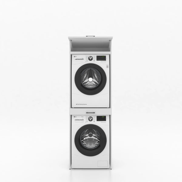 Dryer on washing machine cabinet 1 piece - 67x205x67cm - White