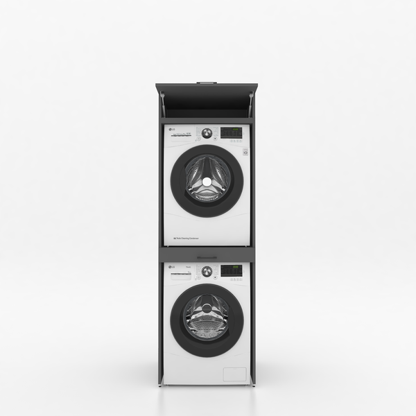 Dryer on washing machine cabinet 1 piece - 67x205x67cm - Anthracite