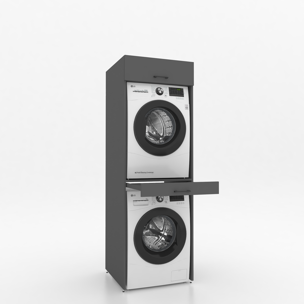 Dryer on washing machine cabinet 1 piece - 67x205x67cm - Anthracite