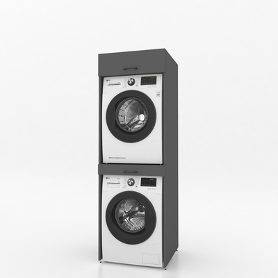 Dryer on washing machine cabinet 1 piece - 67x205x67cm - Anthracite