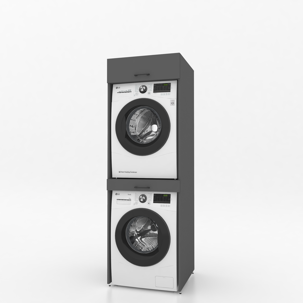 Dryer on washing machine cabinet 1 piece - 67x205x67cm - Anthracite