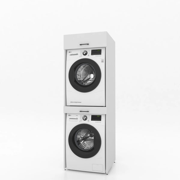 Dryer on washing machine cabinet 1 piece - 67x205x67cm - White