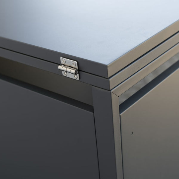 Container Ombouw Kast - Voor 1 Kliko - Weerbestendig & Onderhoudsvrij - Gecoat Staal - Antraciet