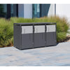 Kastrex Container Conversion Cabinet - For 2 Wheelie Bins - Weatherproof &amp; Maintenance-free - Coated Steel