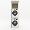 Dryer on washing machine cabinet 1 piece - 67x240x67cm - Anthracite - 67x240x67cm - Greige