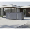 Armoire de conversion pour conteneurs Kastrex - Pour 2 poubelles à roulettes - Résistante aux intempéries et sans entretien - Acier revêtu