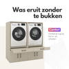 Wasmachinekast 2 delig - 134x205x67cm – Greige