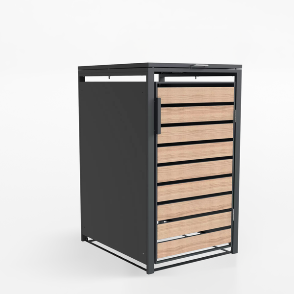 Kastrex Container Conversion Cabinet - For 1 Bin - Weatherproof &amp; Maintenance-free - Coated Steel