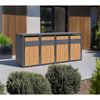 Kastrex Container Conversion Cabinet - For 2 Wheelie Bins - Weatherproof &amp; Maintenance-free - Coated Steel