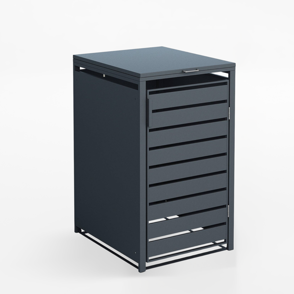 Armoire de conversion pour conteneur Kastrex - Pour 1 bac - Résistante aux intempéries et sans entretien - Acier revêtu