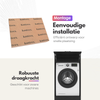 Dryer on washing machine cabinet 1 piece - 67x205x67cm - Black Oak