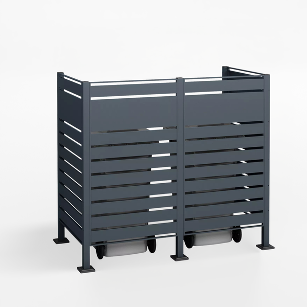 Kastrex Container Conversion Cabinet - For 1 Bin - Weatherproof &amp; Maintenance-free - Coated Steel