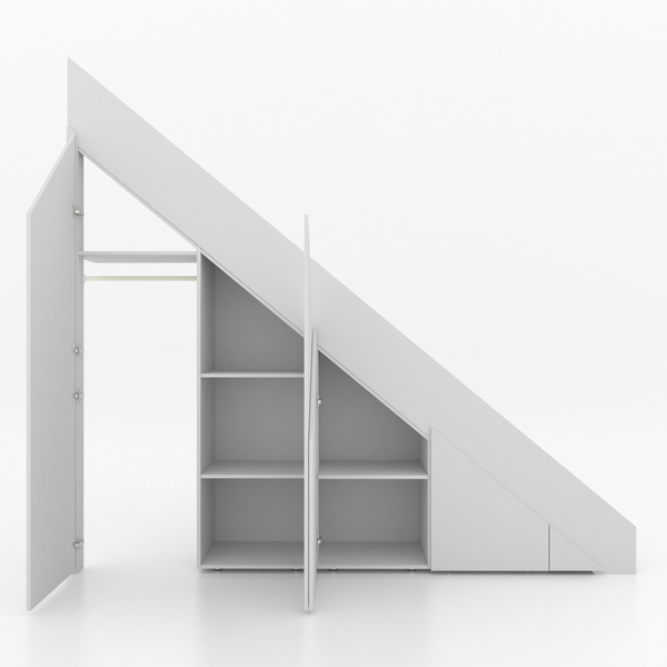 Trapkast Recht met 1 Lade 200-250cm