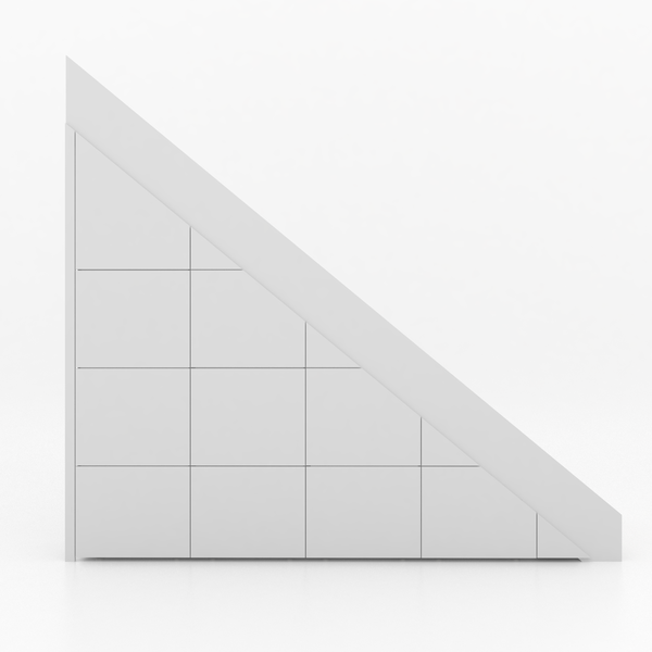 Trapkast Recht met 10 Lade 200-250cm