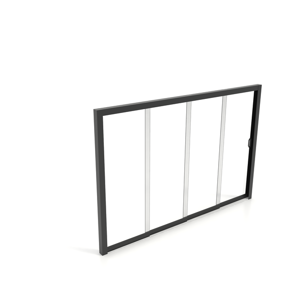 Porte coulissante en aluminium Kastrex - La solution idéale pour votre véranda ou votre abri de jardin - Installation gratuite - Anthracite