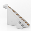Trapkast Draai boven met 6 Lade 200-250cm