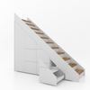 Trapkast Recht met 6 Lade 200-250cm