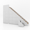 Trapkast Draai boven met 14 Lade 250-320cm