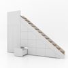 Trapkast Draai boven met 10 Lade 250-320cm