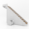 Trapkast Draai boven met 6 Lade 200-250cm