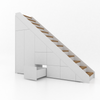 Trapkast Recht met 6 Lade 250-320cm